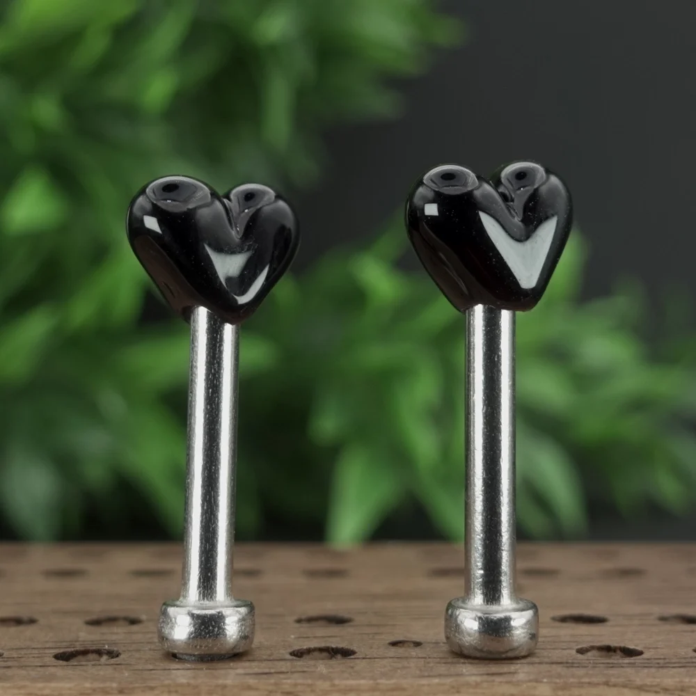 Black Hearts Cribbage Pegs Sv1