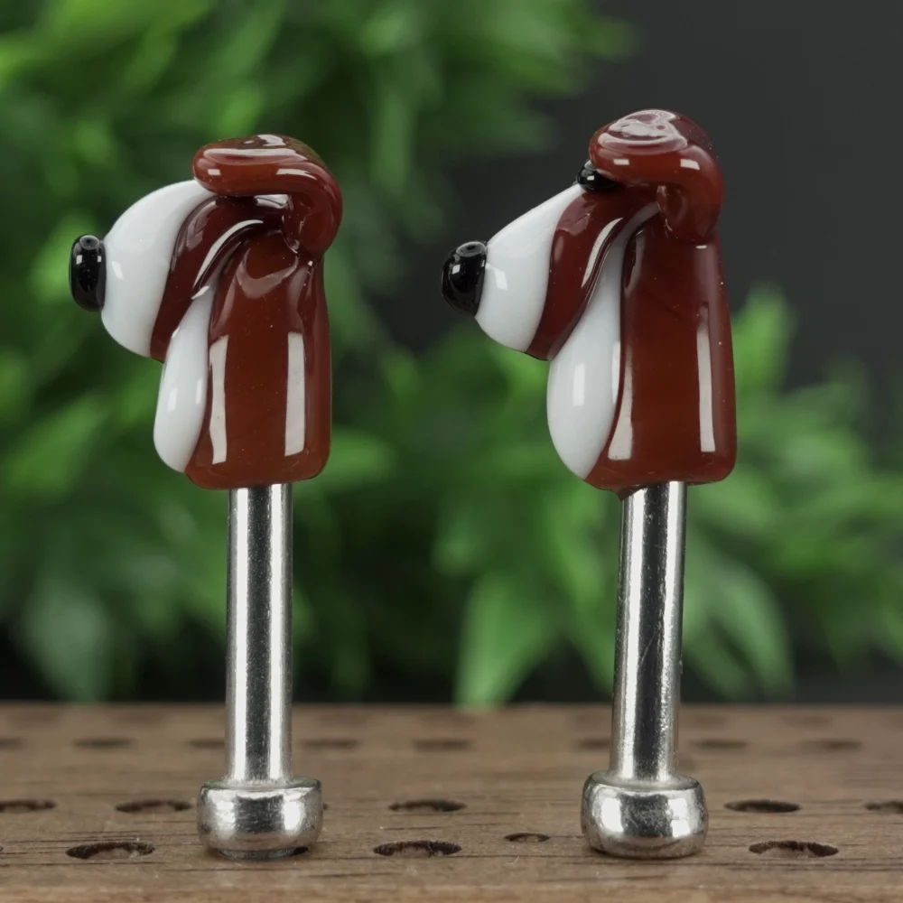 Brown White Dogs Cribbage Pegs Sv5