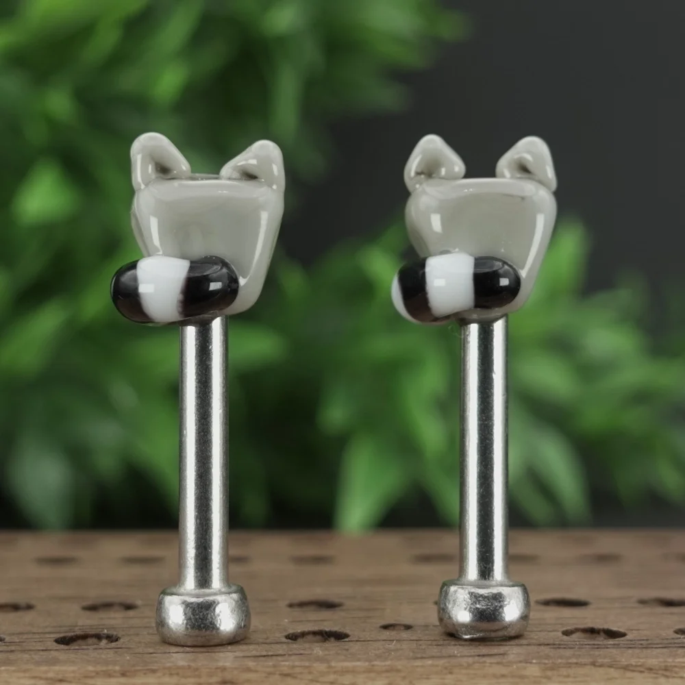 Light Grey Racoon Cribbage Pegs Sv6 Light Grey Racoon Cribbage Pegs Sv6