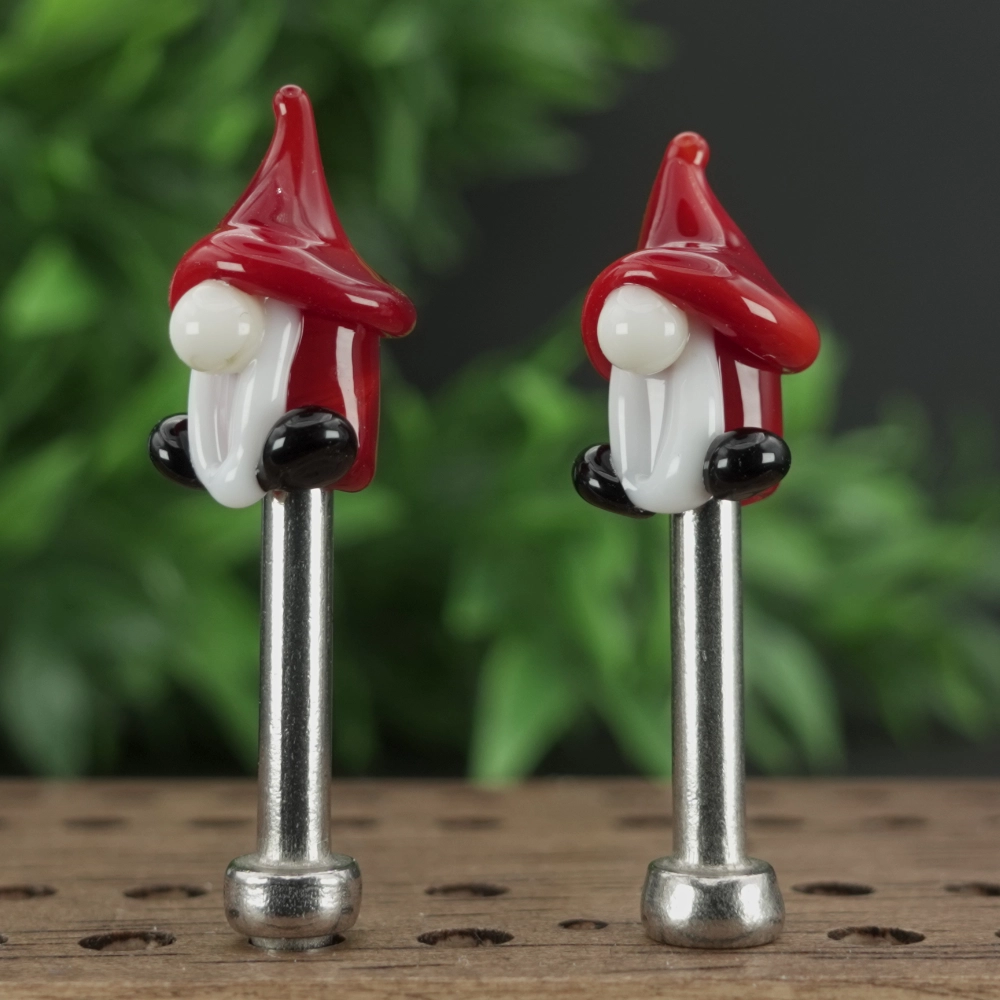Light Red Gnomes Cribbage Pegs S V4