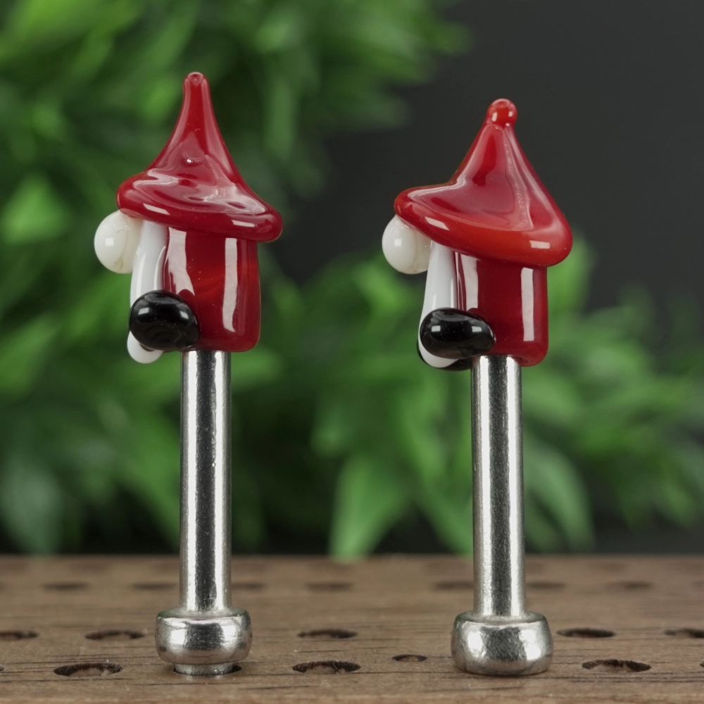 Light Red Gnomes Cribbage Pegs S V5