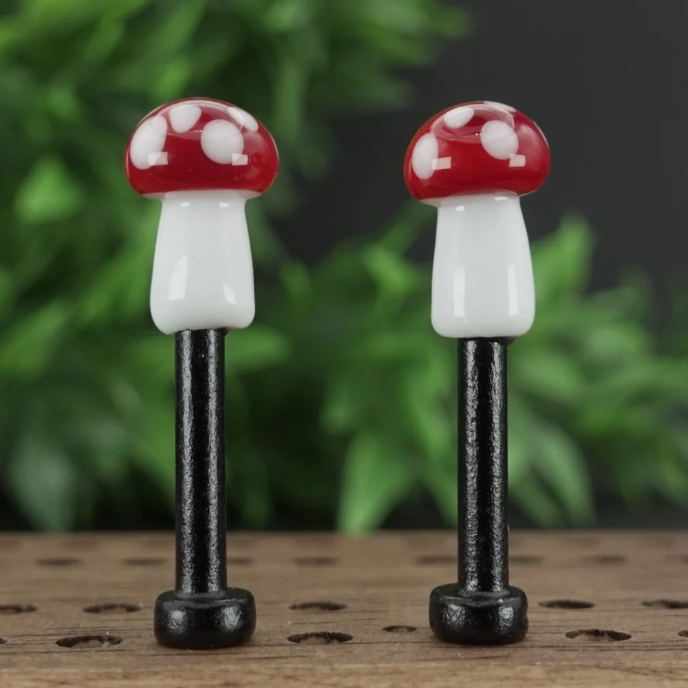 Light Red White Mushrooms Cribbage Pegs Bv2