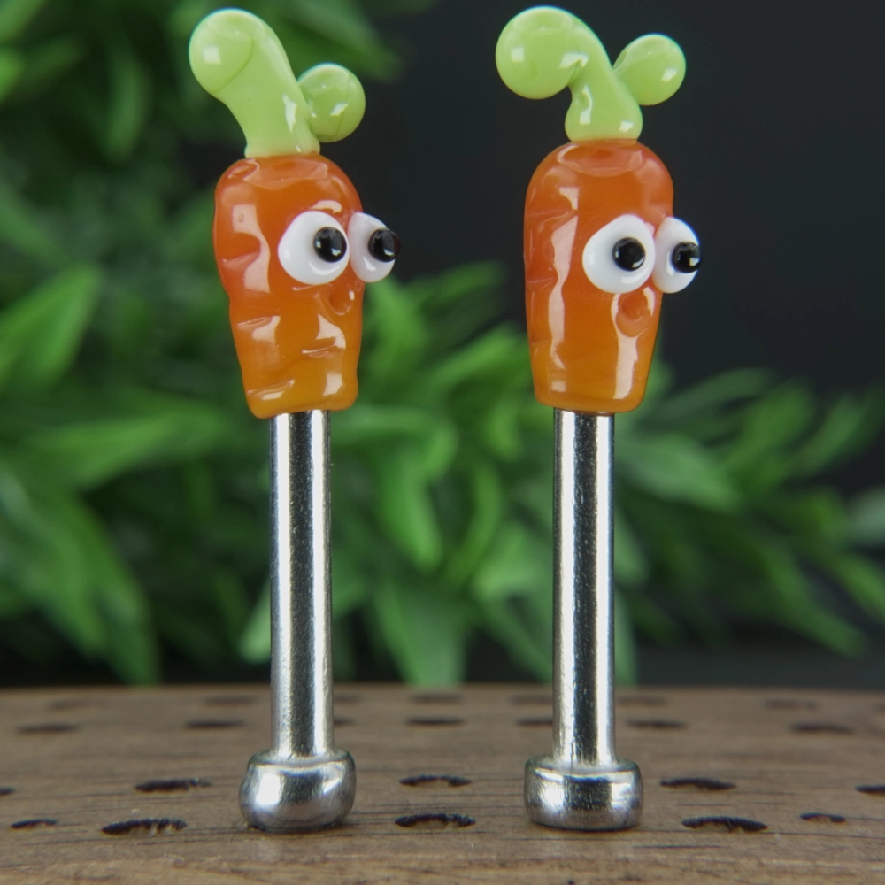 Orange Carrots With Eyes Cribbage Pegs Sv2