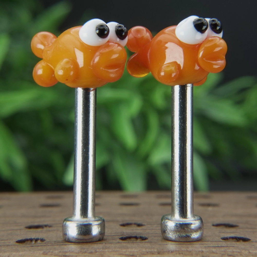 Orange Fish Cribbage Pegs Sv2