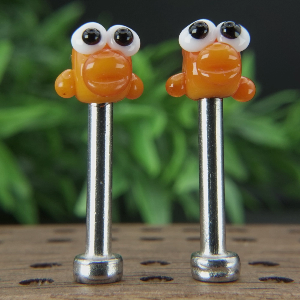 Orange Fish Cribbage Pegs Sv3