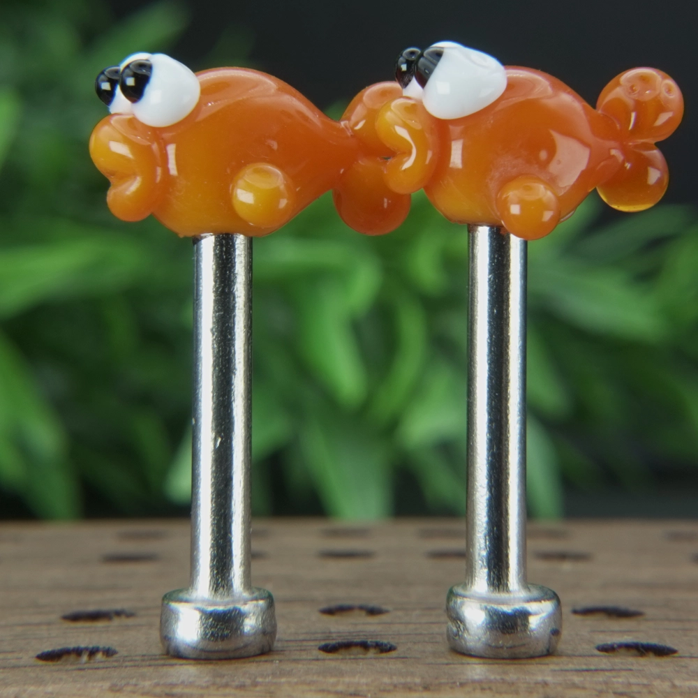 Orange Fish Cribbage Pegs Sv5