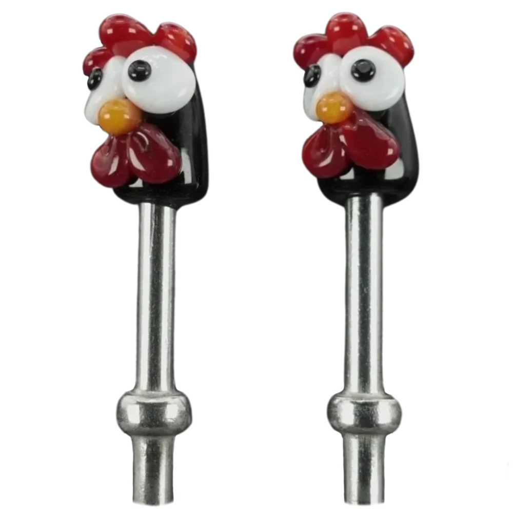 Pair Black Chickens Cribbage Pegs S Pair Black Chickens Cribbage Pegs S