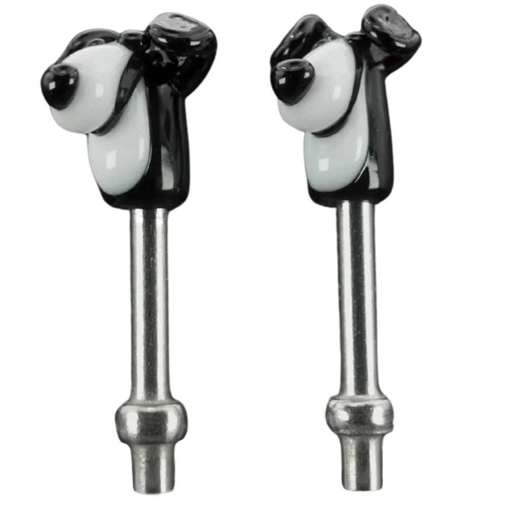 Pair Black White Dogs Cribbage Pegs S
