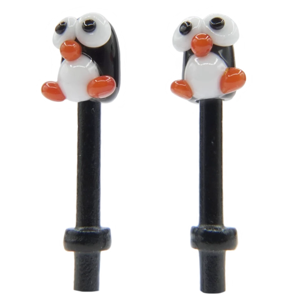 Pair Black White Penguins Cribbage Pegs B