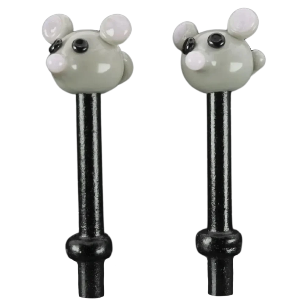 Pair Grey Mice Cribbage Pegs B