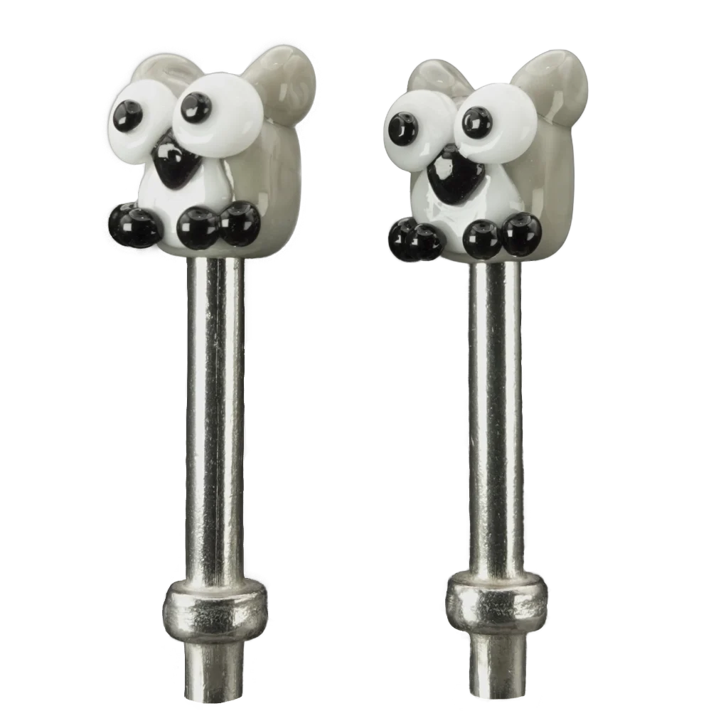 Pair Grey Owls Cribbage Pegs S
