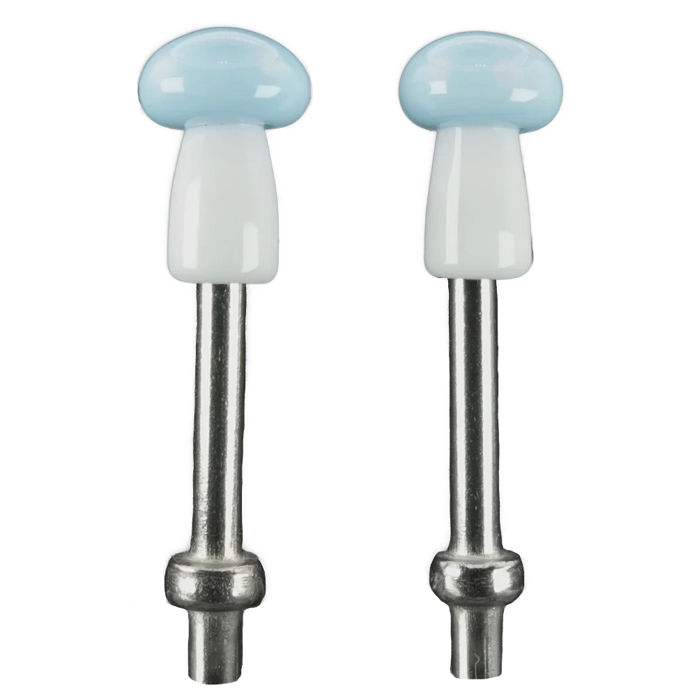 Pair Light Blue White Mushrooms Cribbage Pegs S Pair Light Blue White Mushrooms Cribbage Pegs S