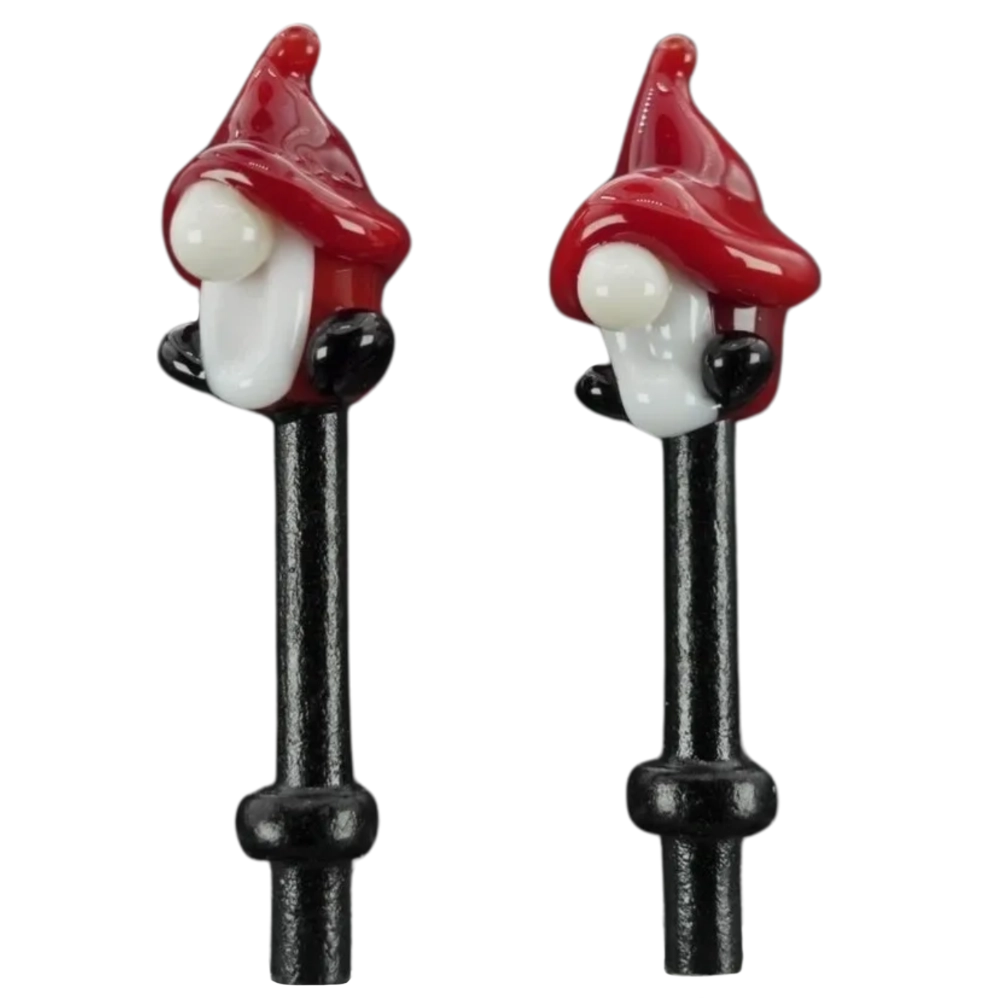 Pair Light Red Gnomes Cribbage Pegs B