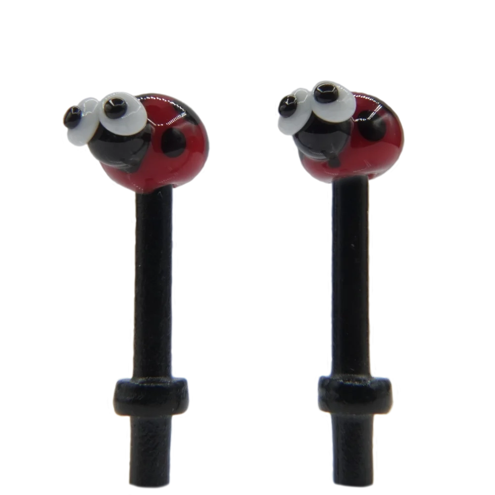 Pair Light Red Ladybugs Cribbage Pegs B Pair Light Red Ladybugs Cribbage Pegs B