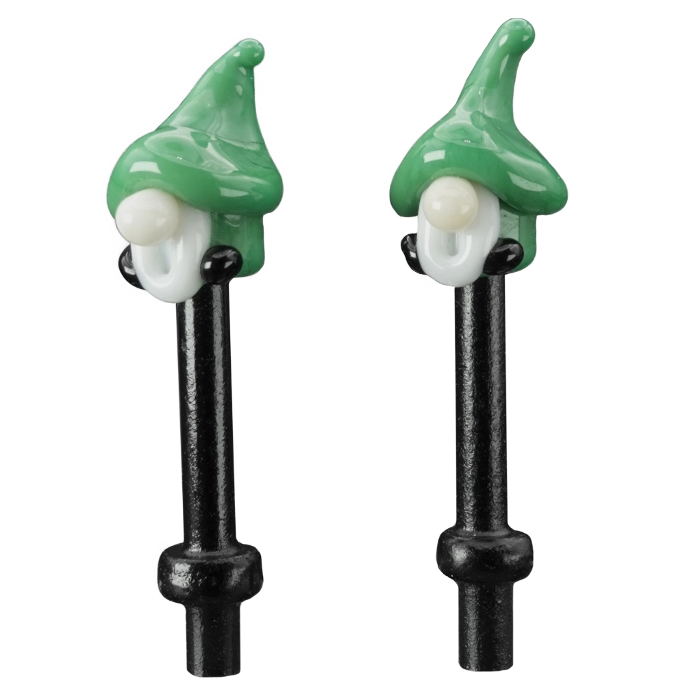 Pair Medium Green Gnomes Cribbage Pegs B