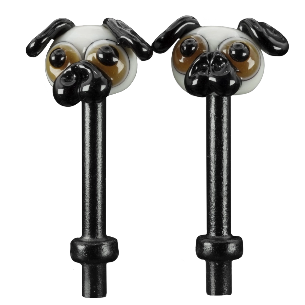 Pair Pug Dogs Cribbage Pegs B Pair Pug Dogs Cribbage Pegs B