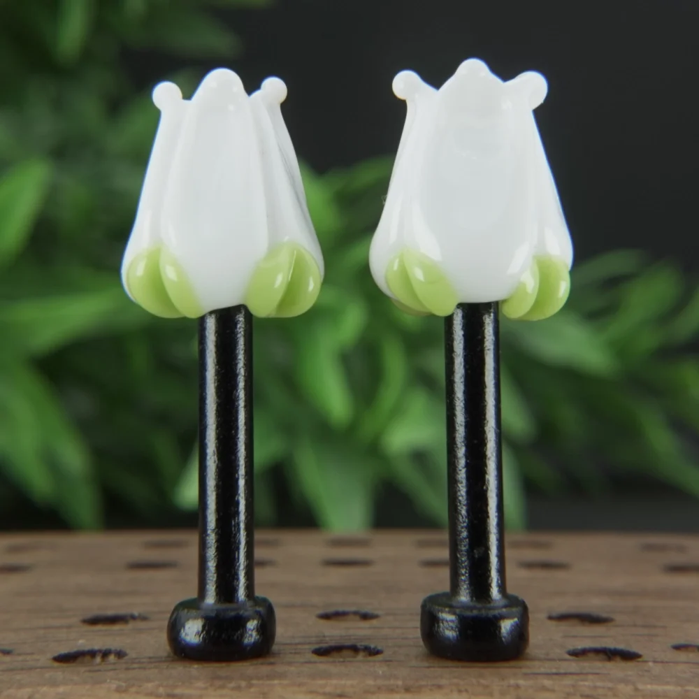 Pair White Tulips Cribbage Pegs Bv1 Pair White Tulips Cribbage Pegs Bv1