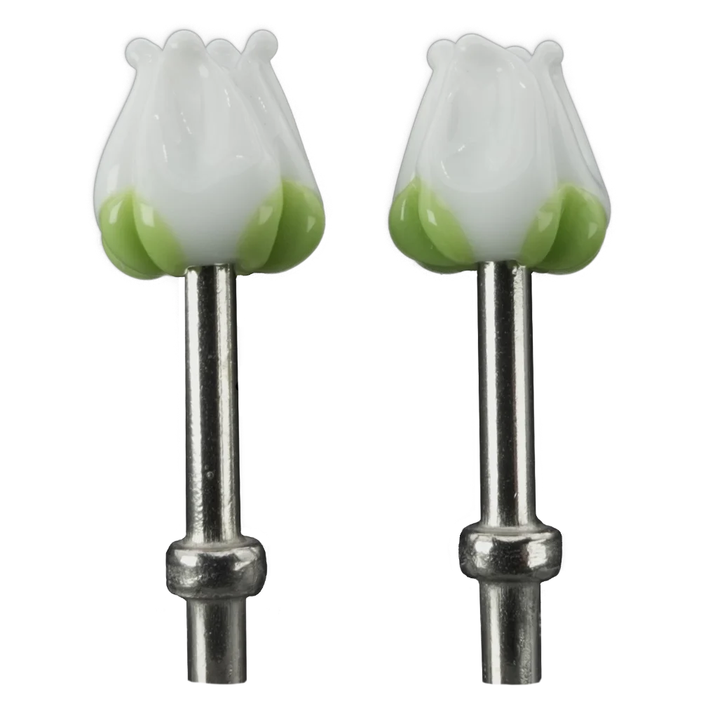 Pair White Tulips Cribbage Pegs S Pair White Tulips Cribbage Pegs S