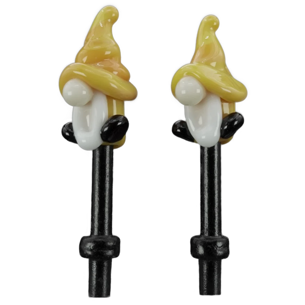 Pair Yellow Gnomes Cribbage Pegs B Pair Yellow Gnomes Cribbage Pegs B