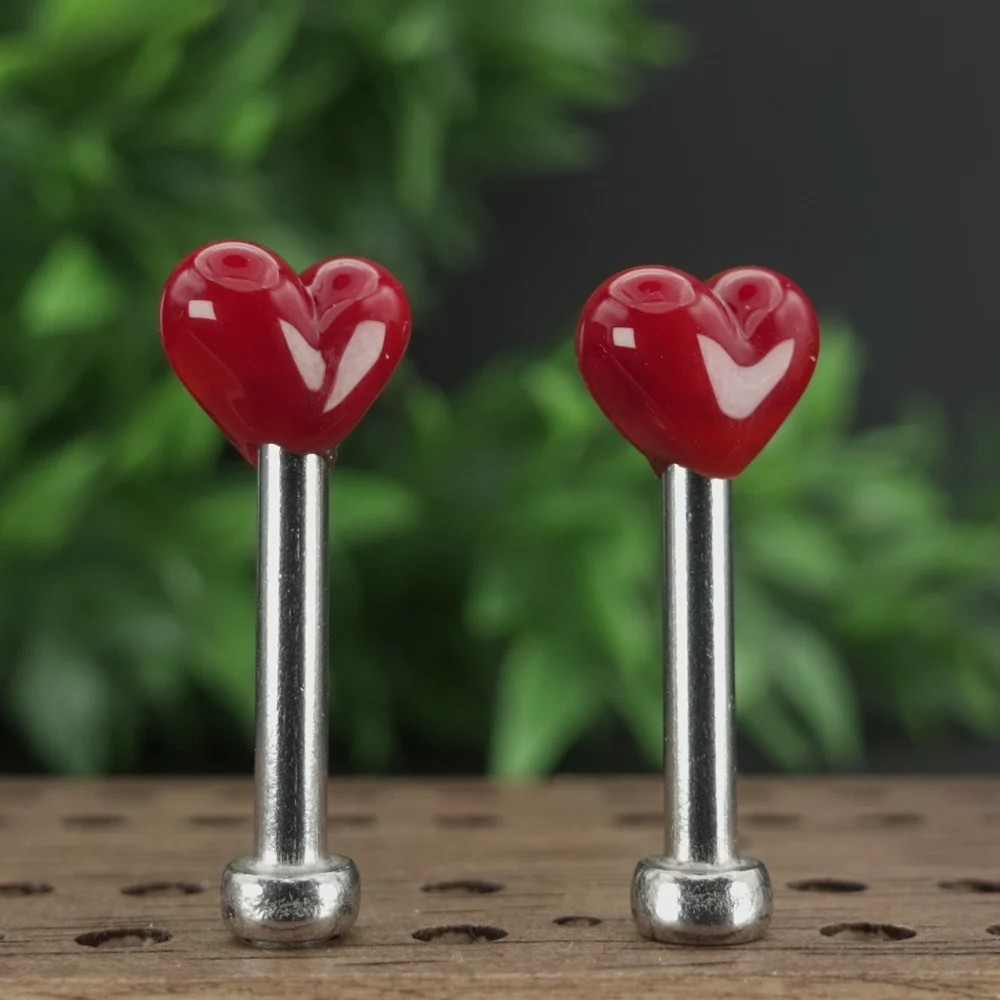 Red Hearts Cribbage Pegs Sv1