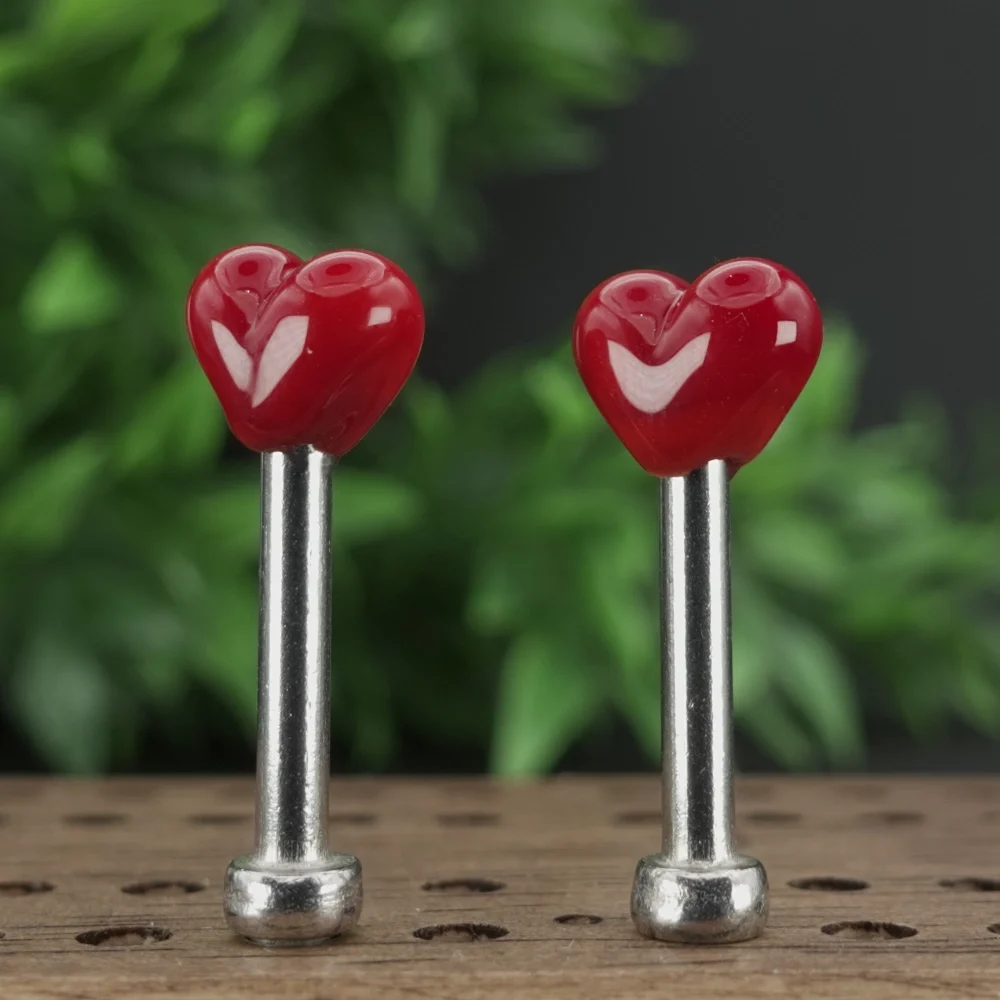 Red Hearts Cribbage Pegs Sv3