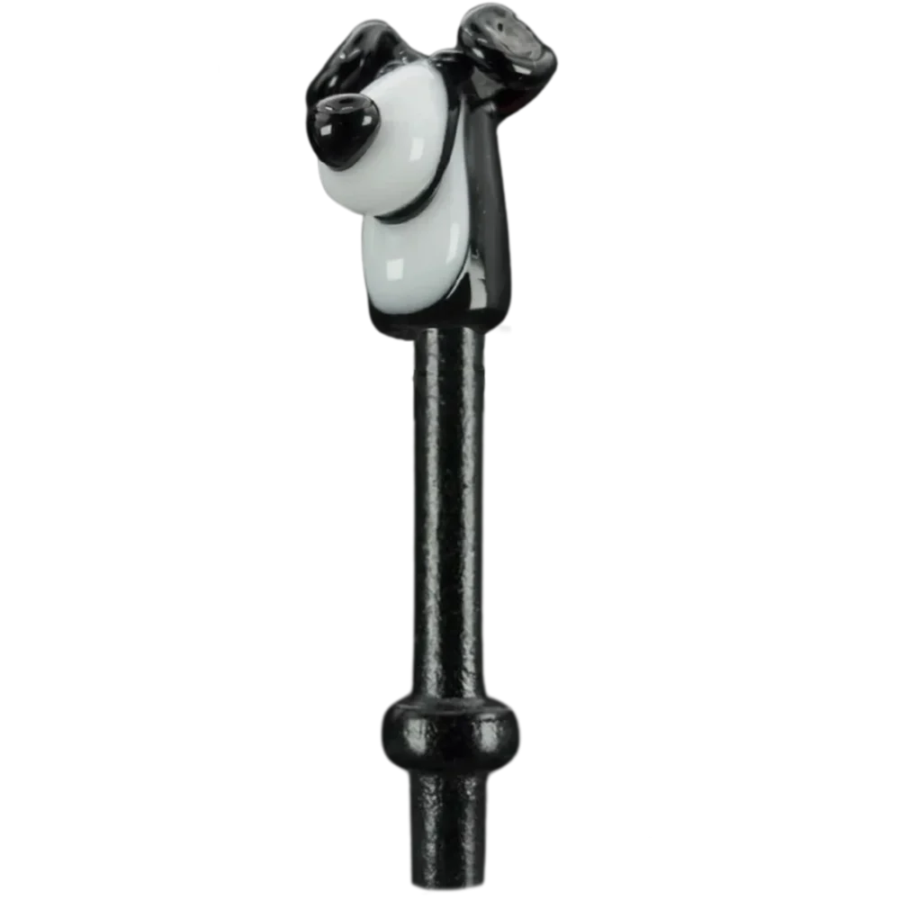 Single Black White Dog Cribbage Peg B