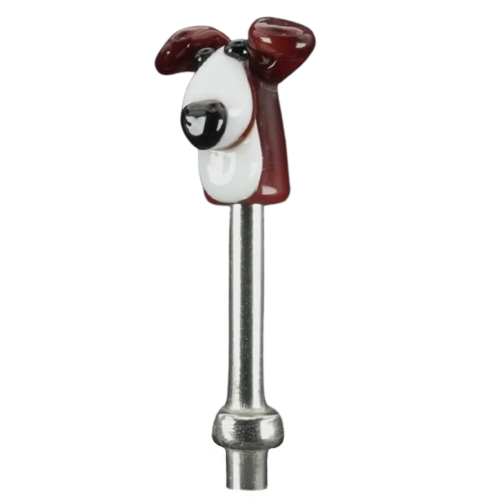 Single Brown White Dog Cribbage Peg S