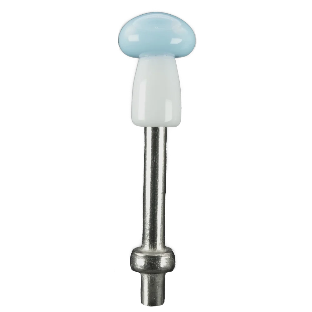 Single Light Blue White Mushroom Cribbage Peg S