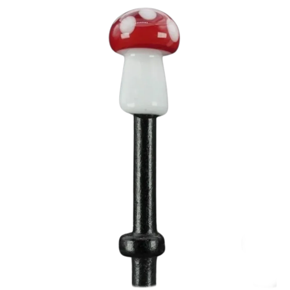 Single Light Red White Mushroom Cribbage Peg B