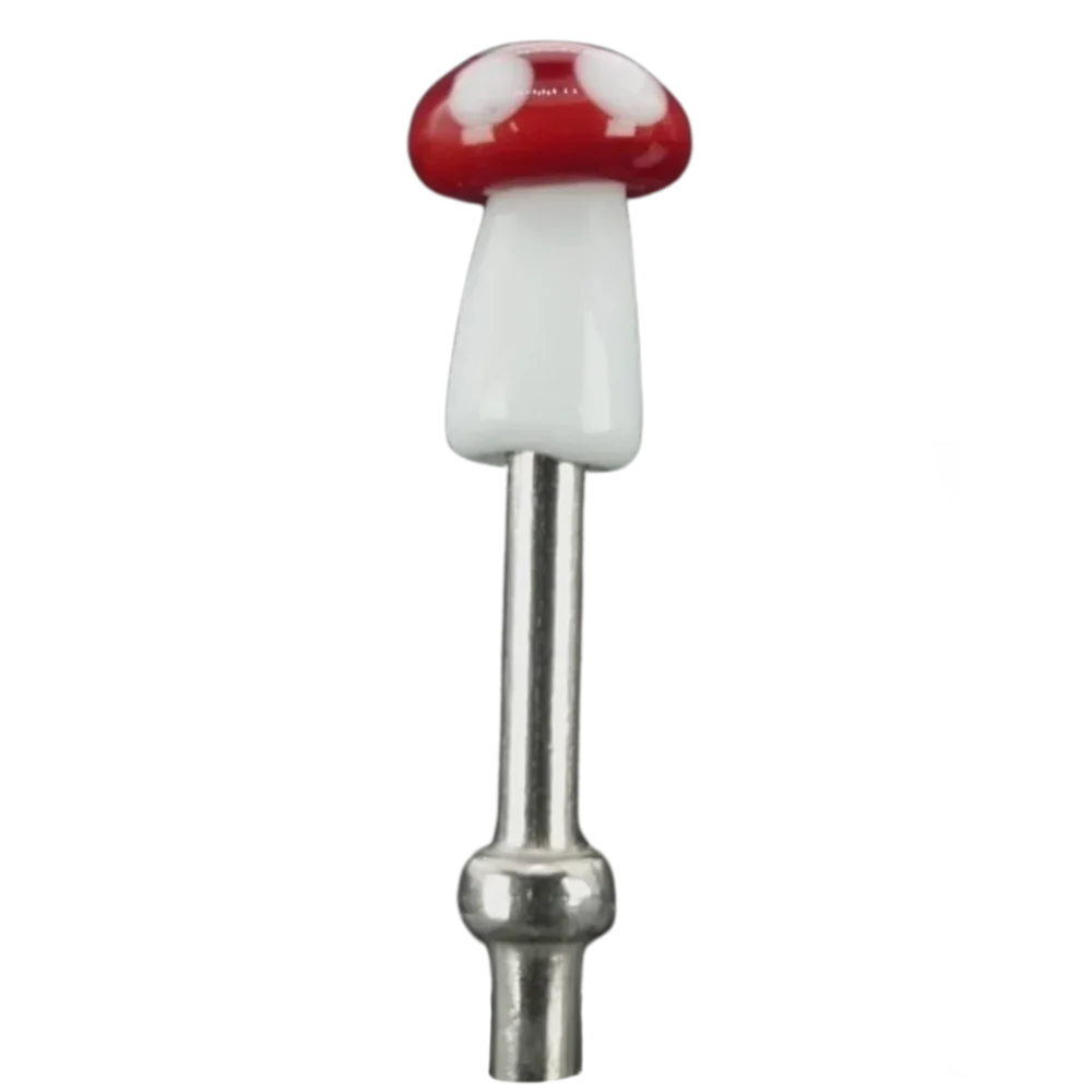 Single Light Red White Mushroom Cribbage Peg S