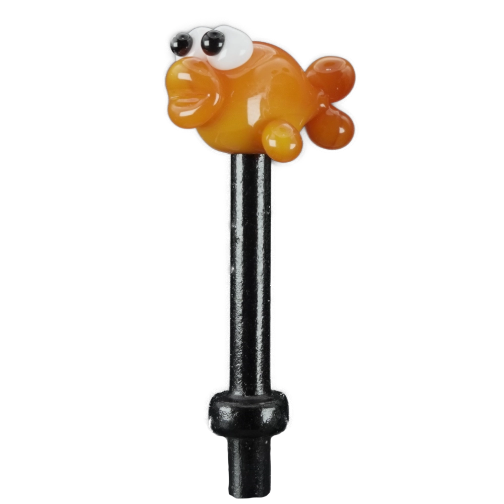 Single Orange Fish Cribbage Peg B