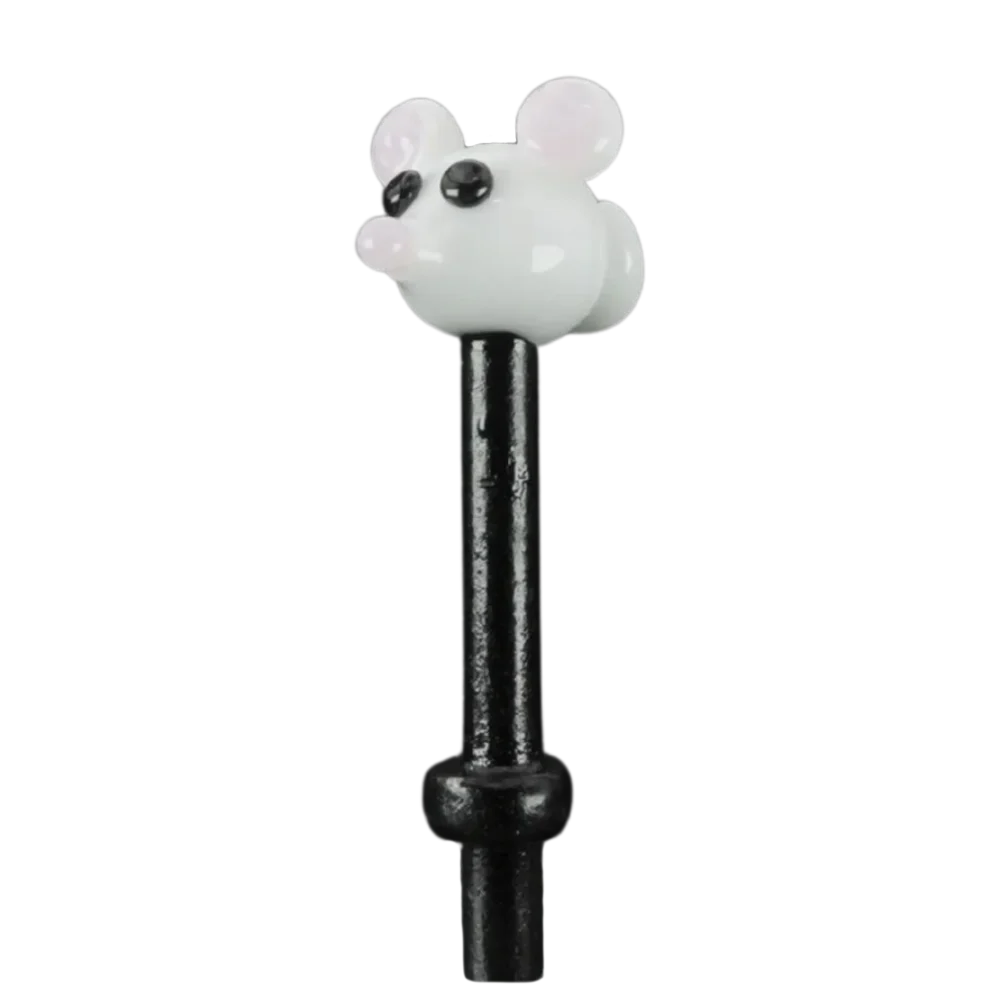 Single White Mouse Cribbage Peg B